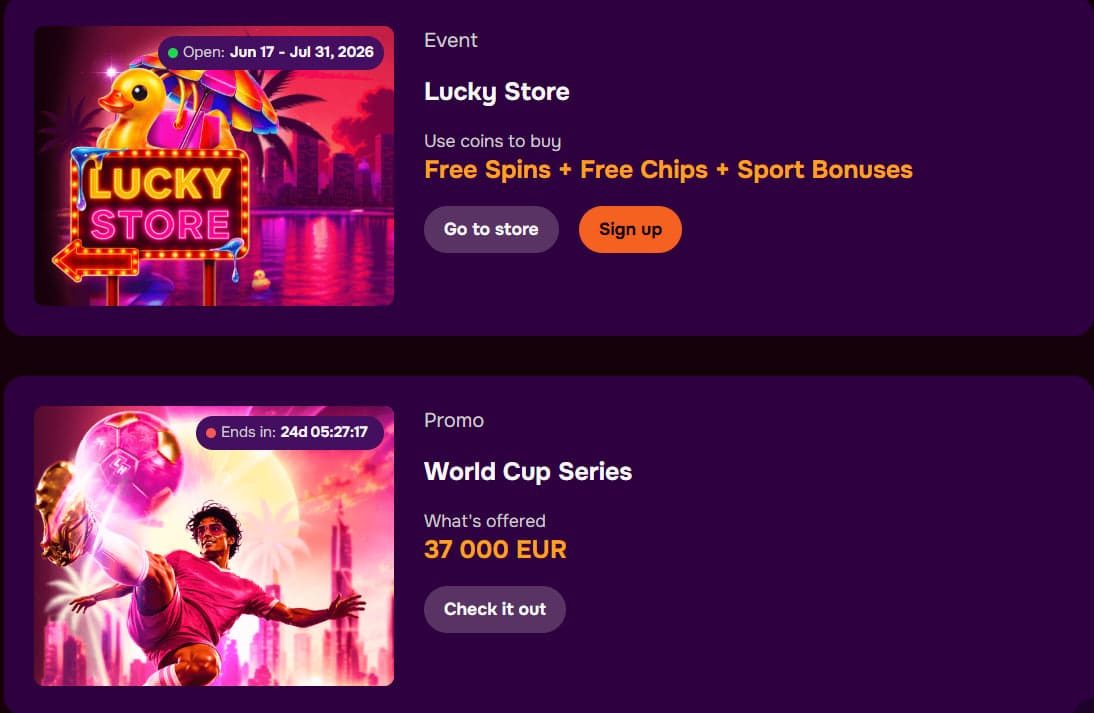 LuckyHills Bonus 2026 — Welcome Offer, Free Spins image 1